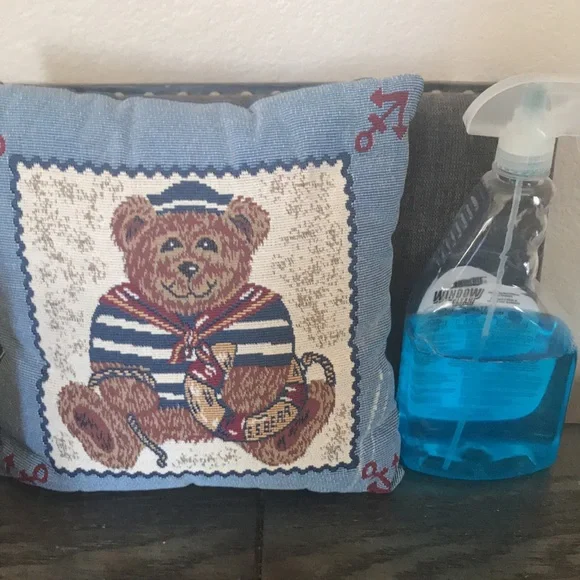 Vintage country teddy Bear throw Pillow 🧸🧸 - Picture 6 of 8